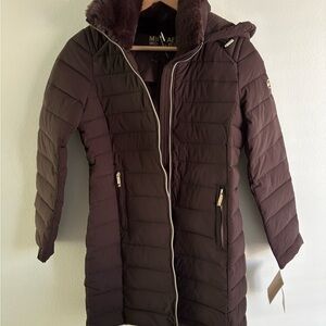 Michael Kors Chocolate Puffer Jacket